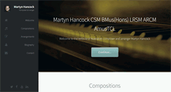 Desktop Screenshot of martynhancock.com